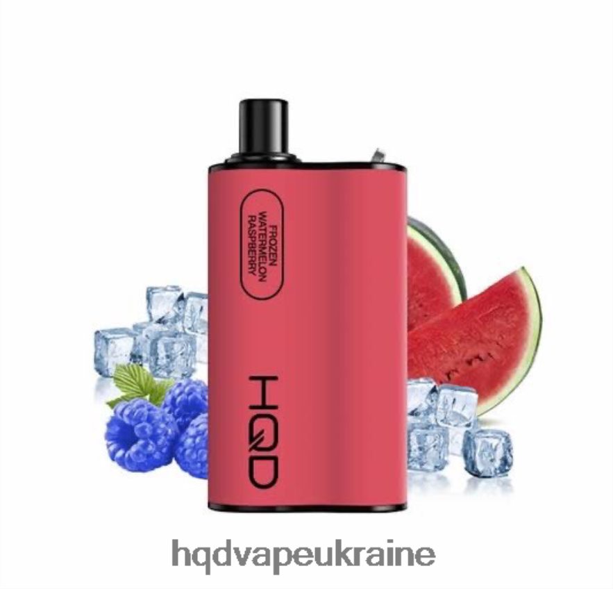 BJ0DD291 HQD BOX 4000 затяжок заморожений кавун малина - HQD Ukraine