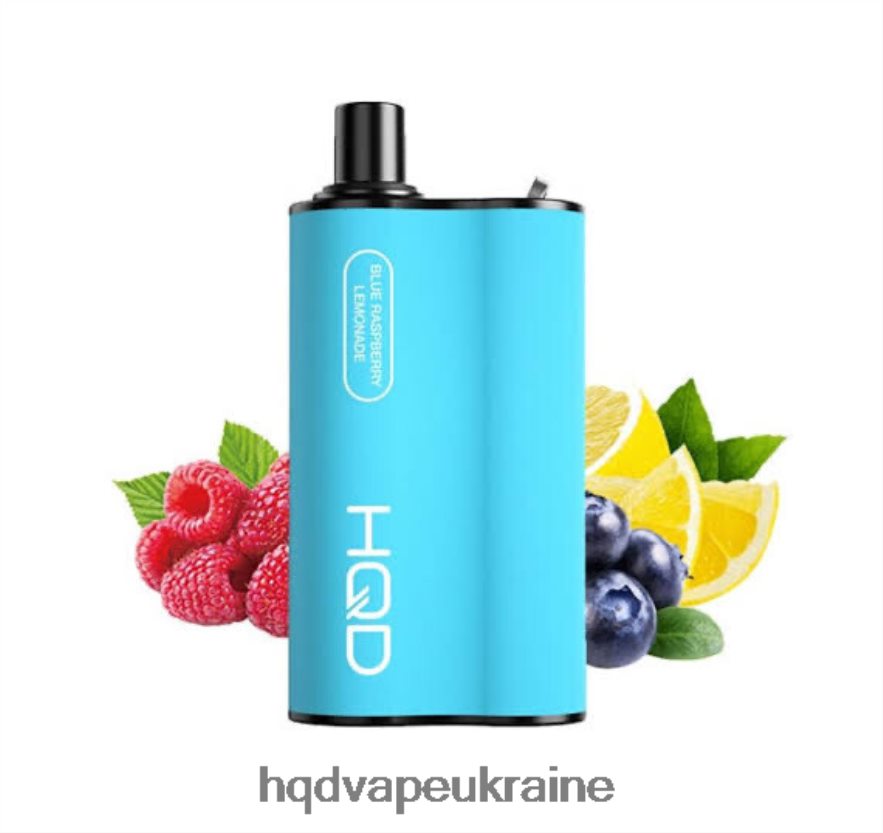 BJ0DD292 HQD BOX 4000 затяжок синій малиновий лимонад - HQD Vape Ukraine