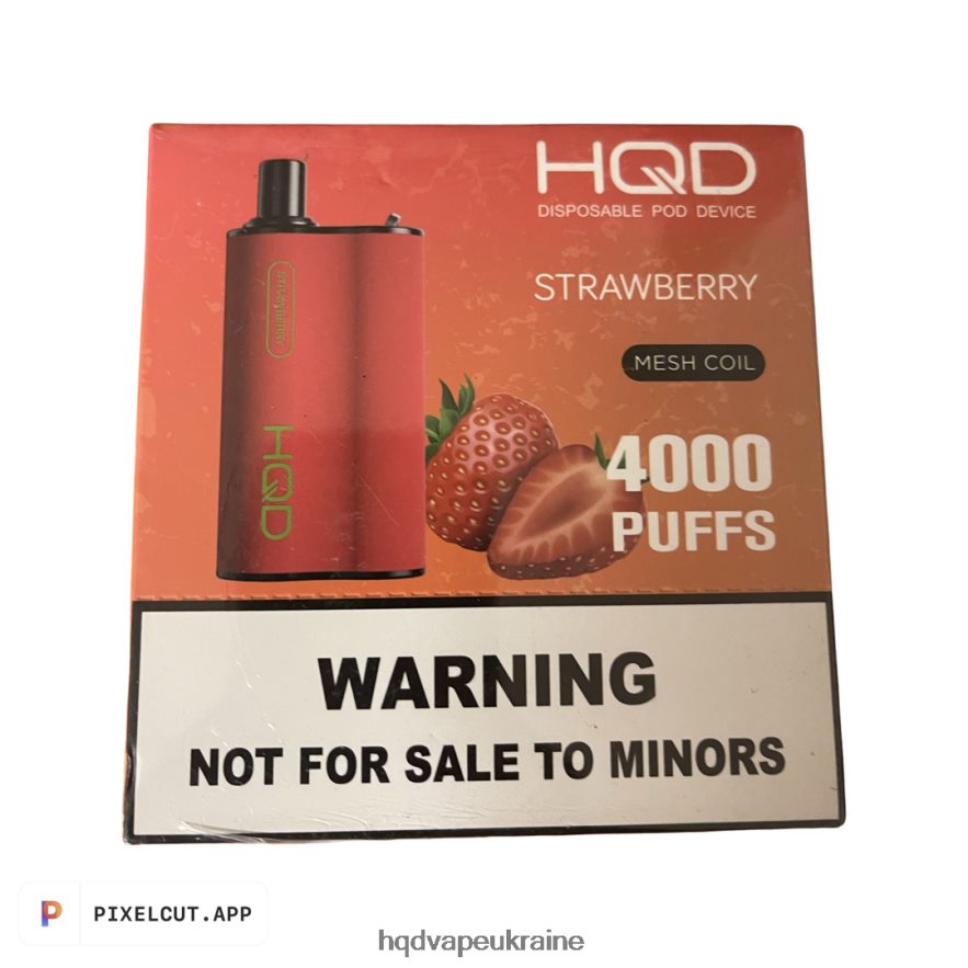 BJ0DD294 HQD BOX 4000 затяжок полуниця - HQD Вкусы