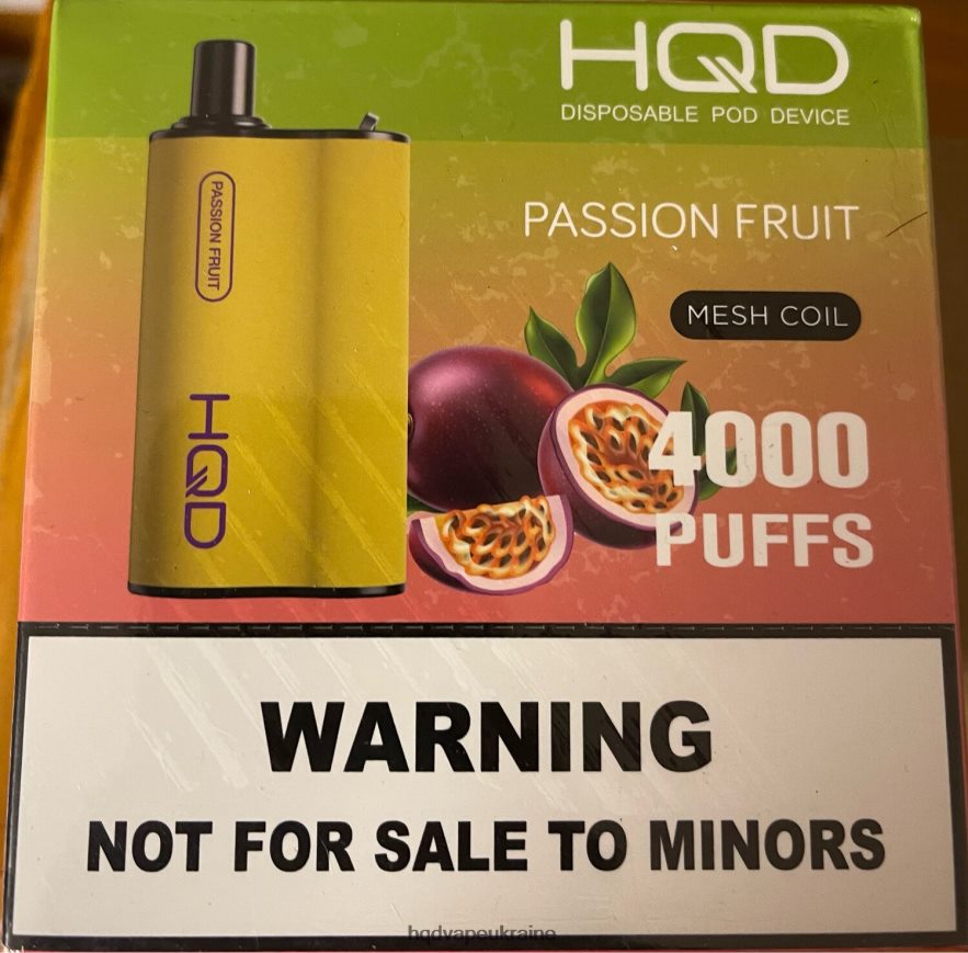BJ0DD295 HQD BOX 4000 затяжок Маракуйя - HQD Купить